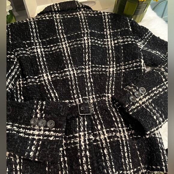 NEW Body Victoria's Secret Wool Windowpane Timeless Classic Plaid Blazer Jacket - Picture 11 of 16